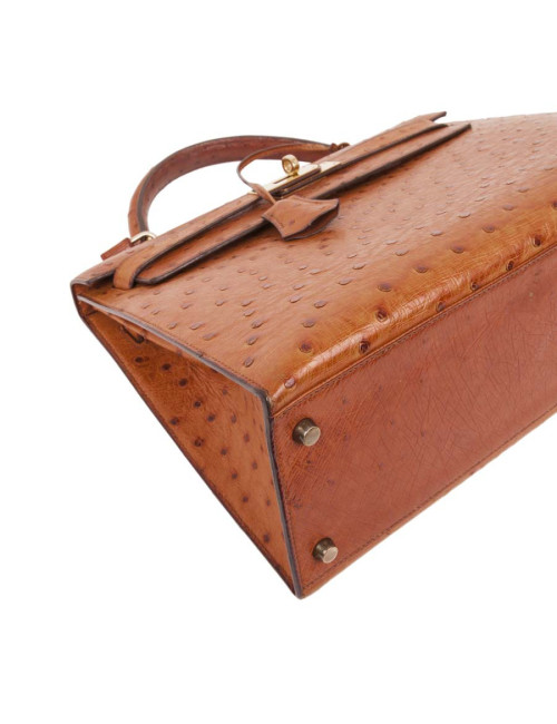 Kelly HERMES 32 in cognac ostrich