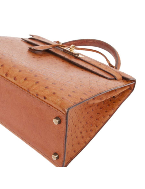 Kelly HERMES 32 in cognac ostrich