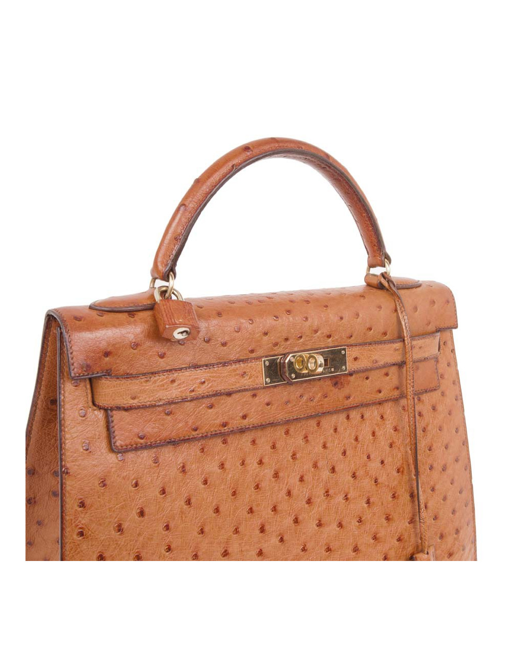 Kelly HERMES 32 in cognac ostrich