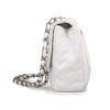 CHANEL Jumbo bag in white grained leather