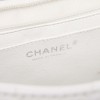 CHANEL Jumbo bag in white grained leather