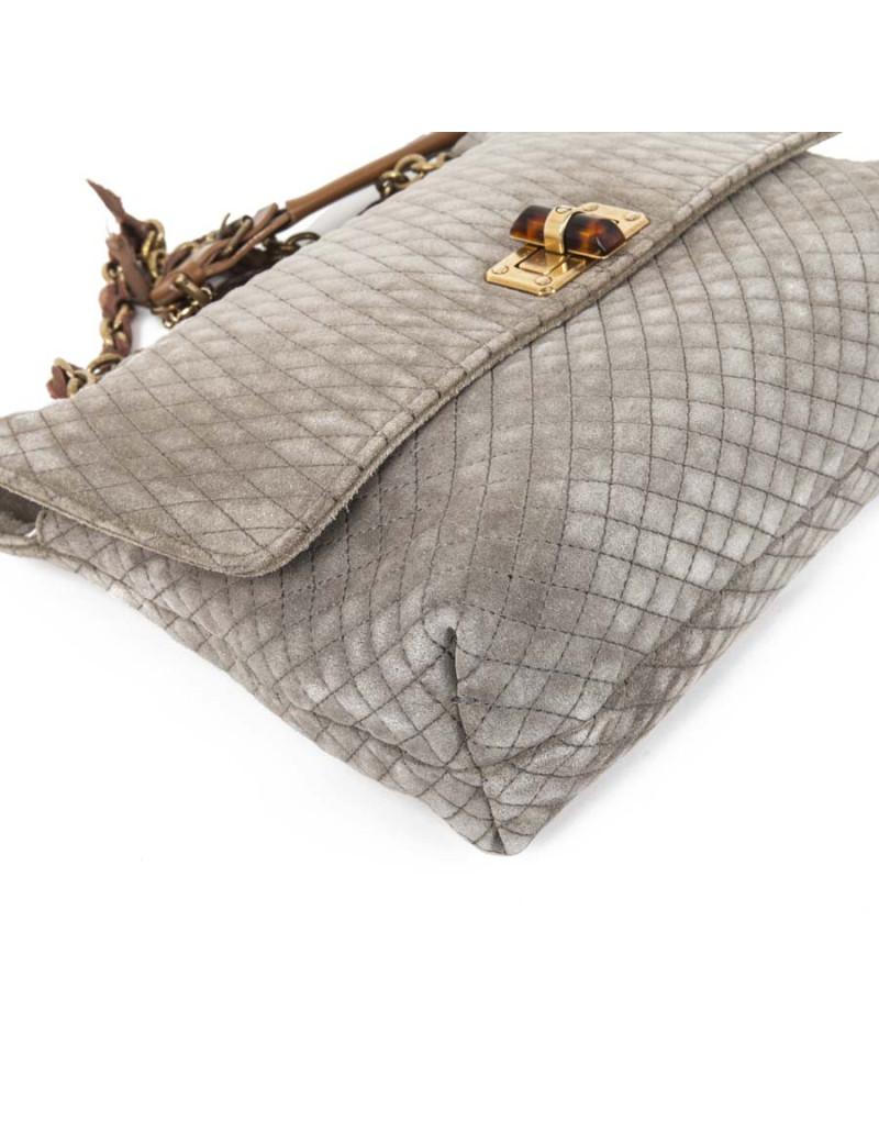 Sac LANVIN en veau velours matelassé  a faire nettoyer