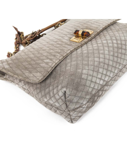 Sac LANVIN en veau velours matelassé  a faire nettoyer