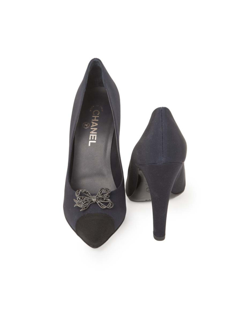 Escarpins CHANEL T    bicolores