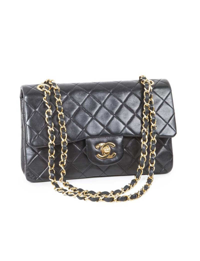 Sac Timeless CHANEL cuir matelassé noir