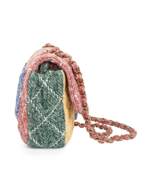 Timeless CHANEL multicolor jersey bag