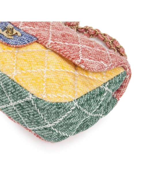 Timeless CHANEL multicolor jersey bag