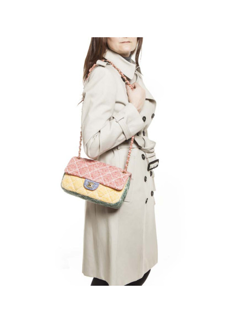 Timeless CHANEL multicolor jersey bag
