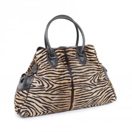 FENDI goatskin bag with a zebra pattern