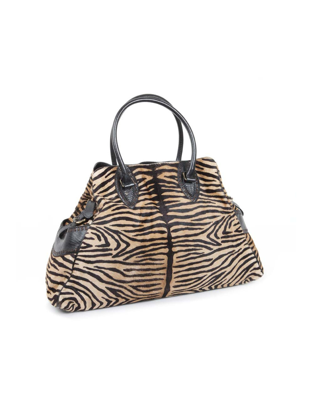 Sac FENDI poulain facon zèbre