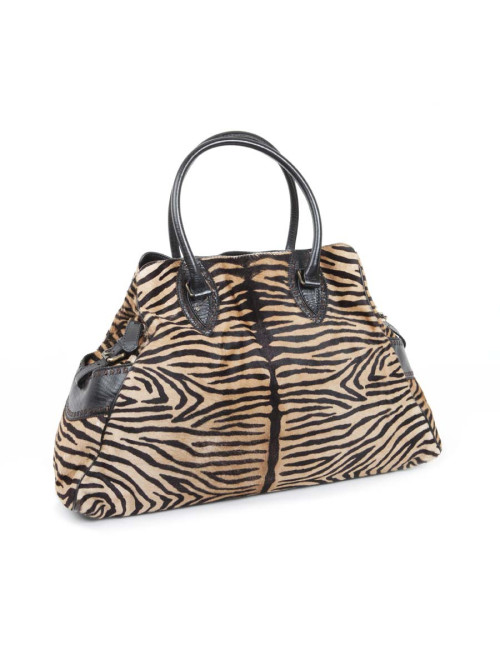 Sac FENDI poulain facon zèbre
