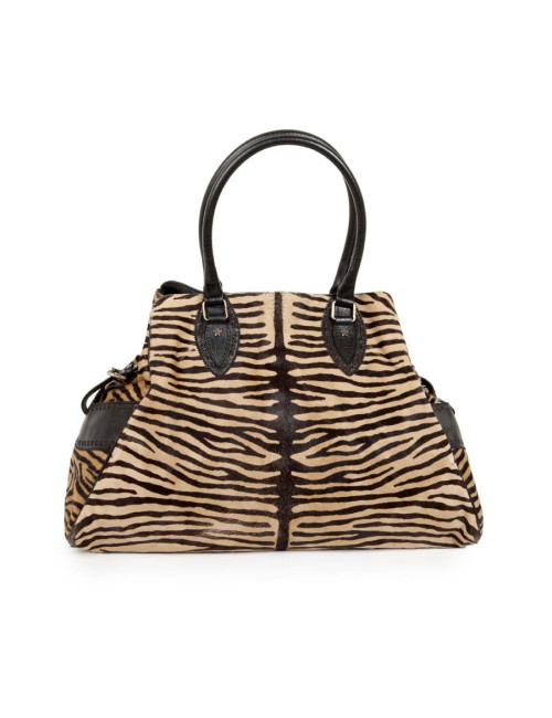 FENDI goatskin bag with a zebra pattern