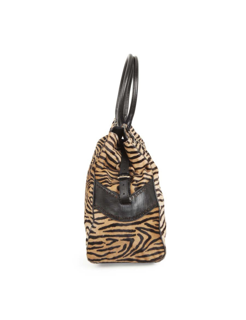 Sac FENDI poulain facon zèbre