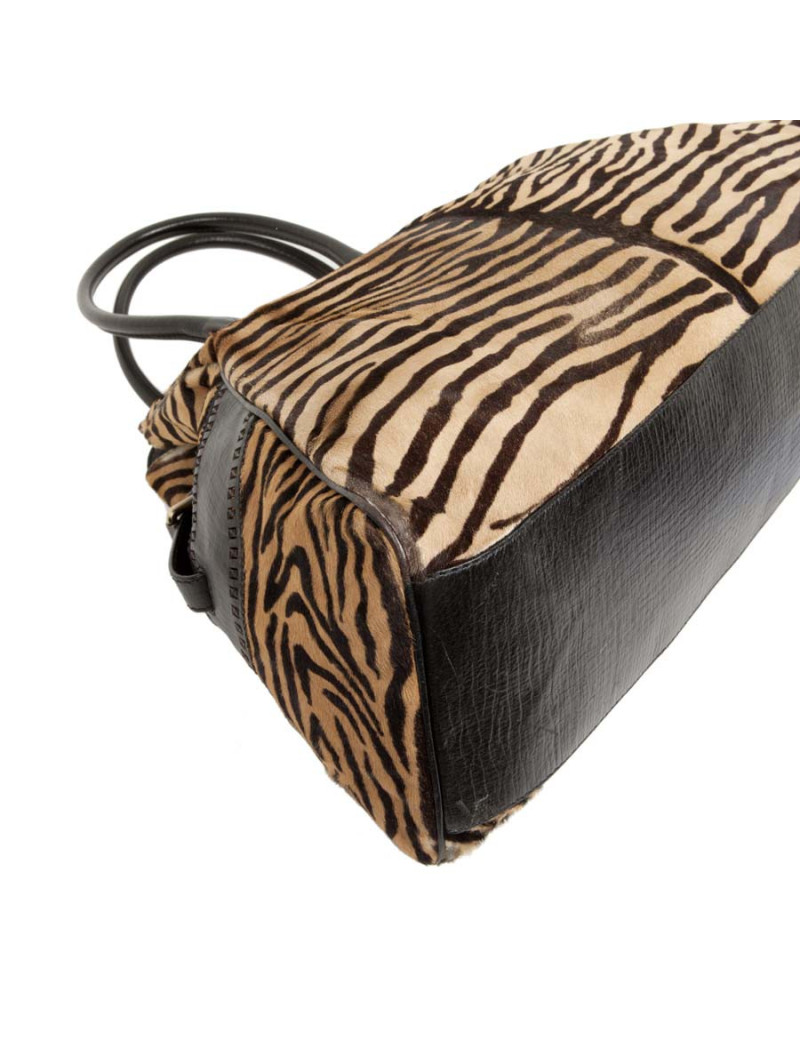 Sac FENDI poulain facon zèbre