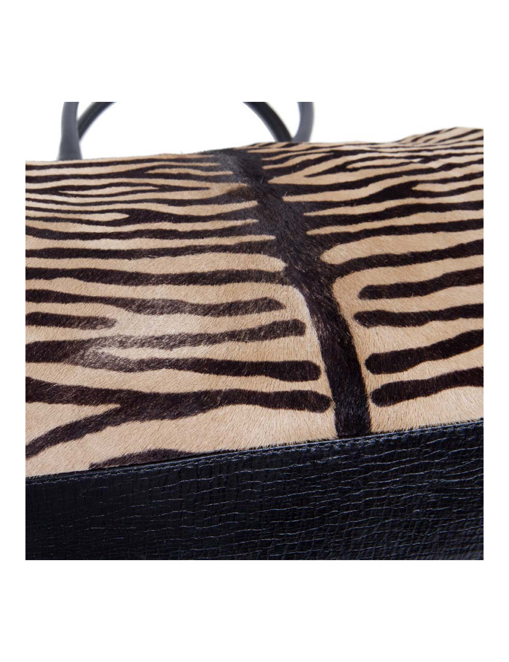 FENDI goatskin bag with a zebra pattern