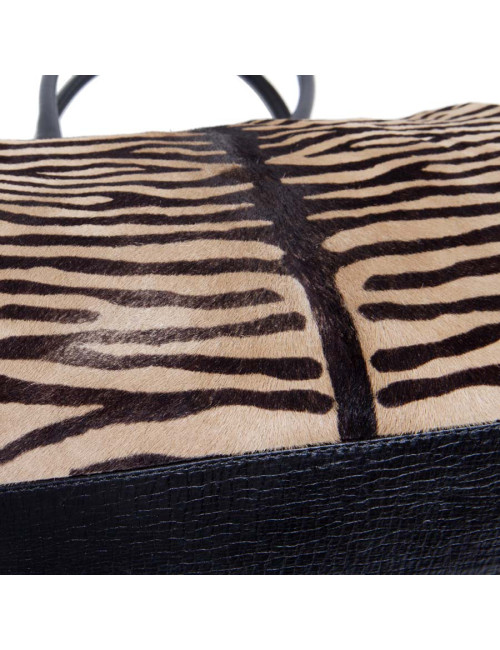 FENDI goatskin bag with a zebra pattern
