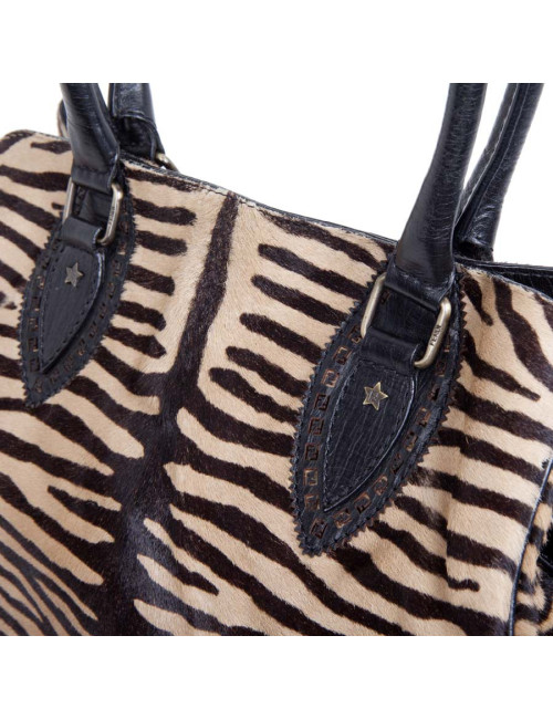 FENDI goatskin bag with a zebra pattern
