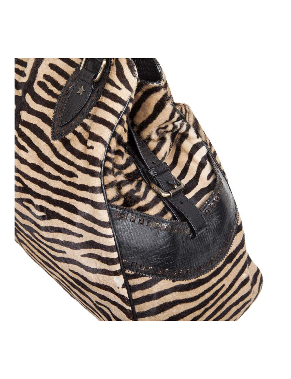 FENDI goatskin bag with a zebra pattern