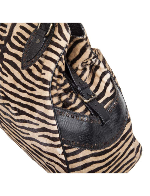 FENDI goatskin bag with a zebra pattern