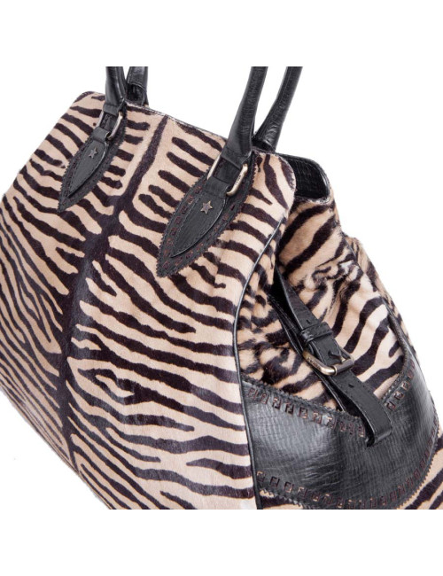 FENDI goatskin bag with a zebra pattern