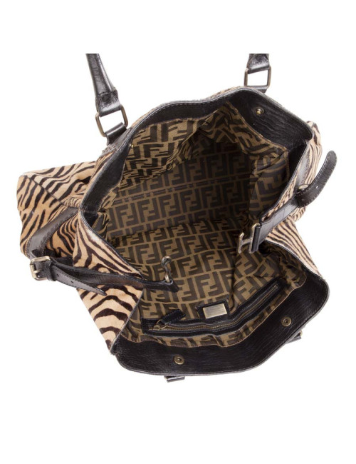 FENDI goatskin bag with a zebra pattern