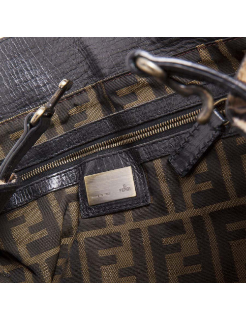 Sac FENDI poulain facon zèbre