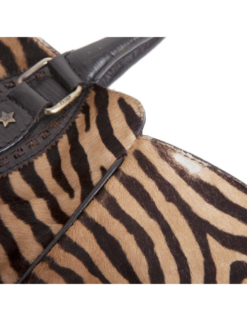 Sac FENDI poulain facon zèbre