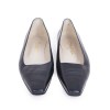 Ballet flats CHANEL T 39 two-tone Navy Blue and black