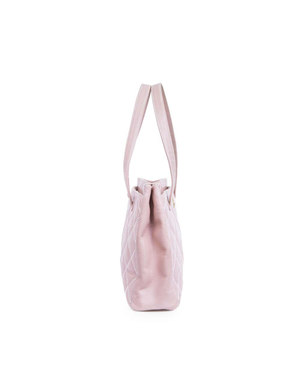 CHANEL pink shoulder bag in pink smooth leather