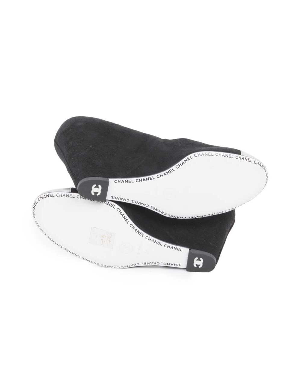 Escarpins CHANEL T veau velours noir