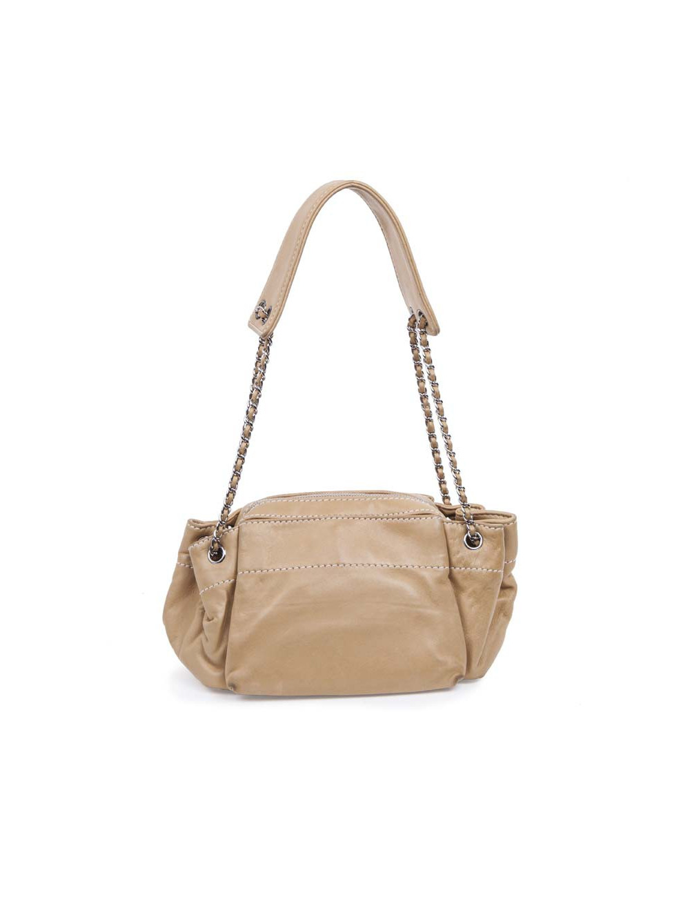 CHANEL bag in beige lambskin