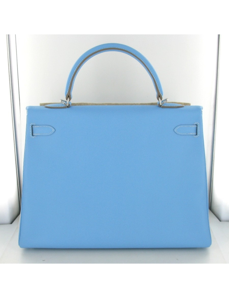 Kelly 35 HERMES epsom bleu ciel