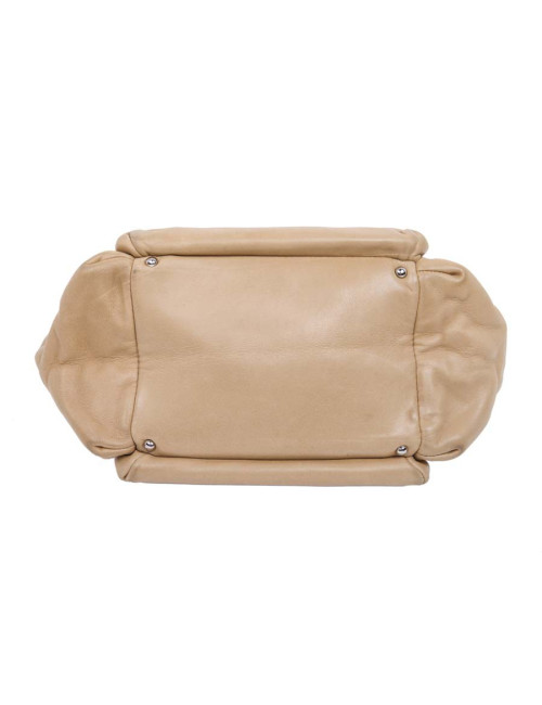 Sac CHANEL cuir d'agneau beige