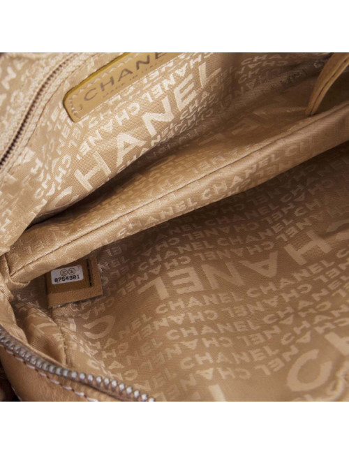 Sac CHANEL cuir d'agneau beige