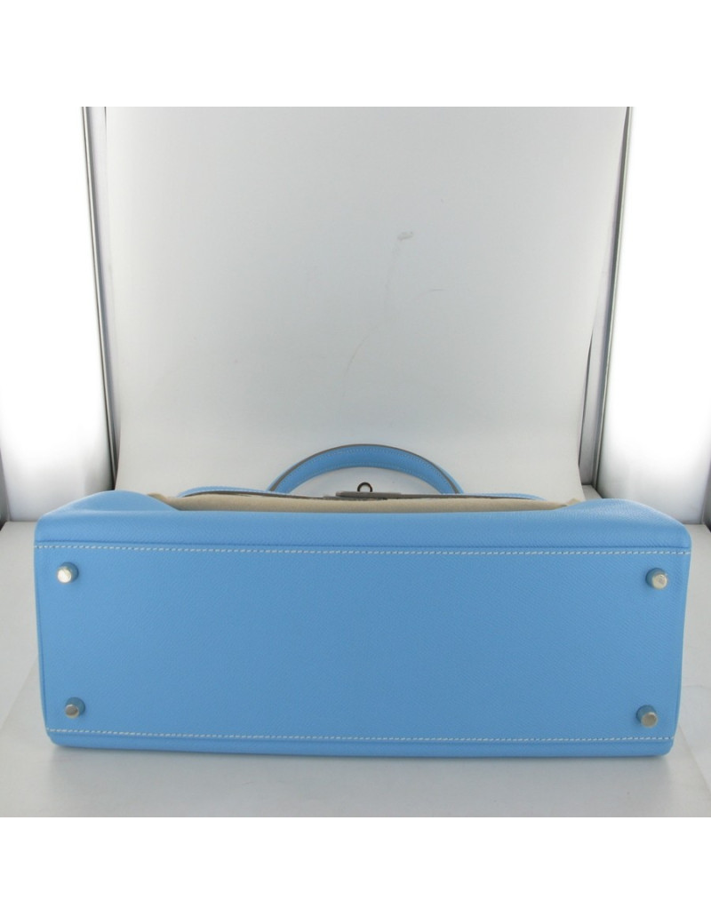 Kelly 35 HERMES epsom bleu ciel