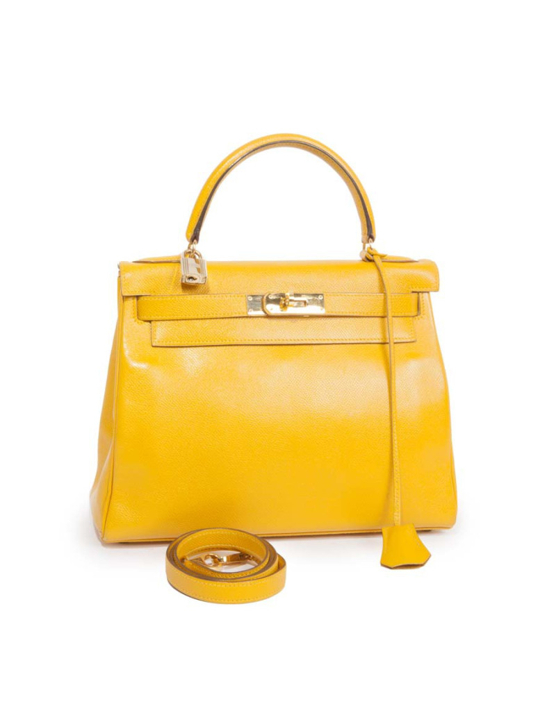 Sac Kelly HERMES jaune