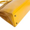28 lemon yellow grained leather HERMES Kelly bag