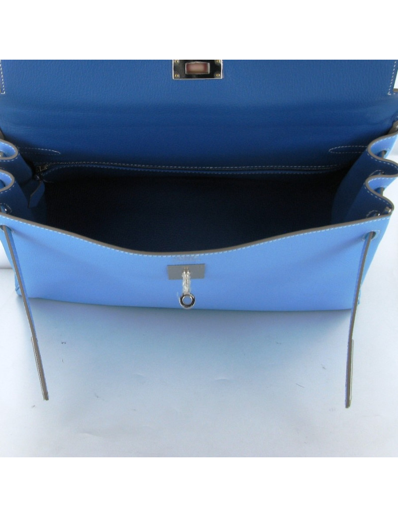Kelly 35 HERMES epsom bleu ciel