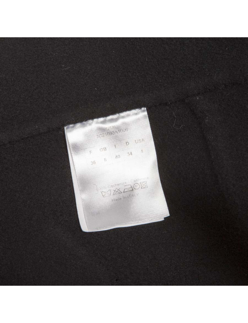 Robe CHRISTIAN DIOR T 36 en cachemire noir