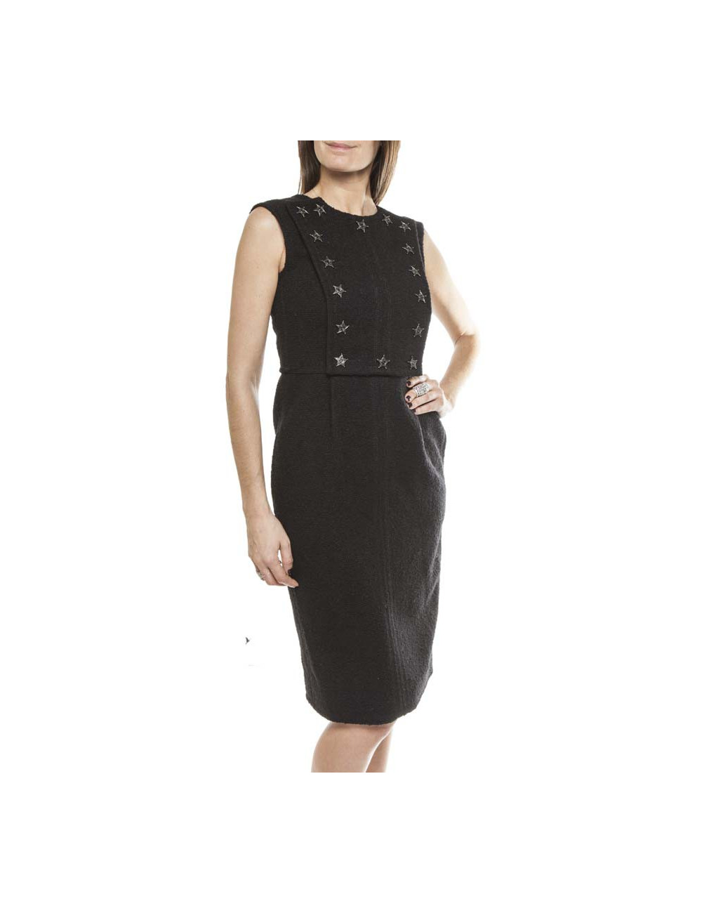 Robe CHANEL T 34 "Paris-Dallas" noire