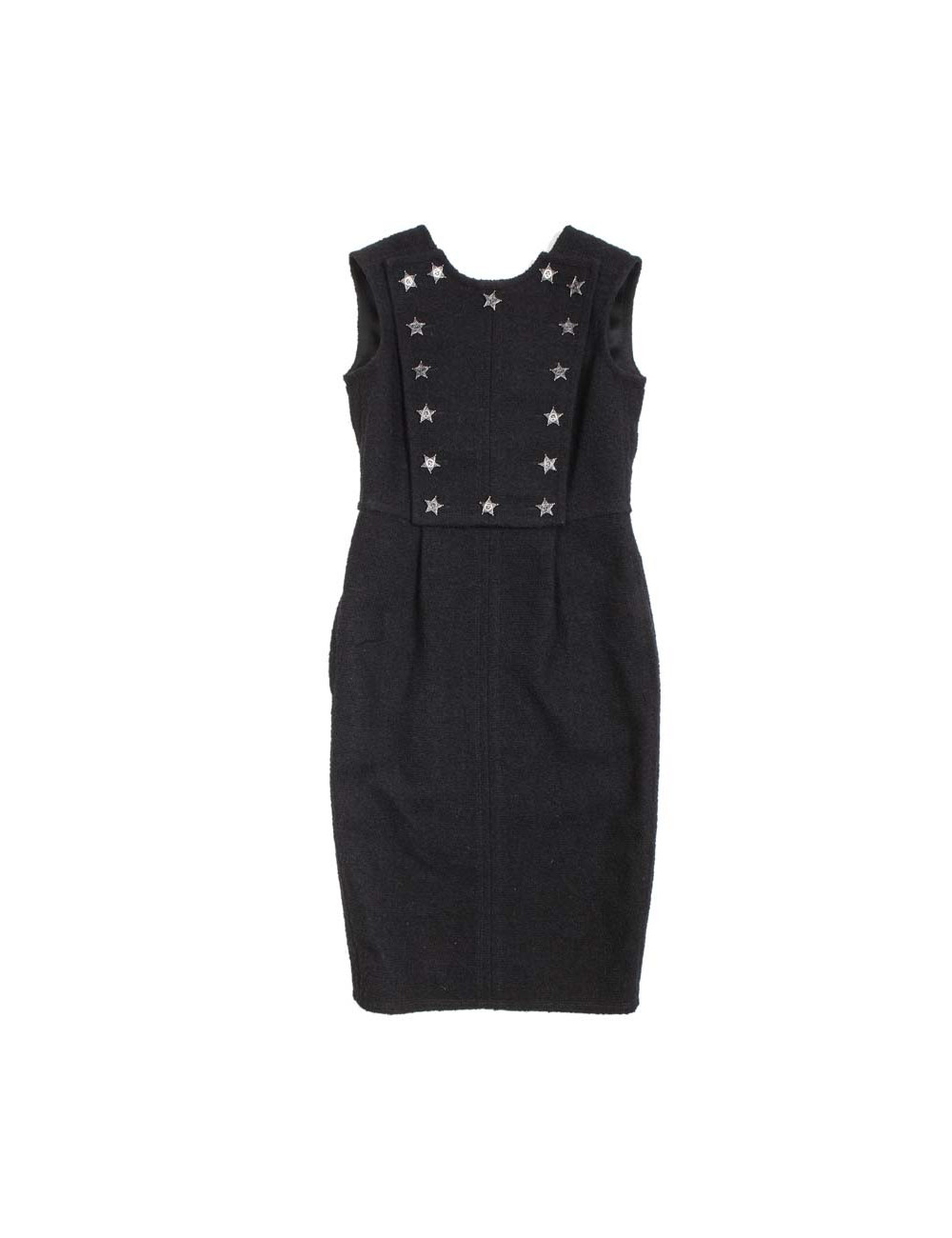 Robe CHANEL T 34 "Paris-Dallas" noire