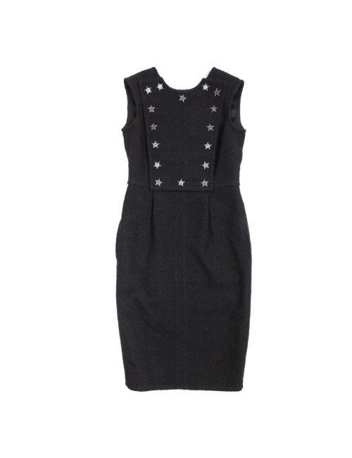 Robe CHANEL T 34 "Paris-Dallas" noire