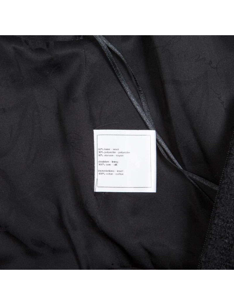 Robe CHANEL T 34 "Paris-Dallas" noire