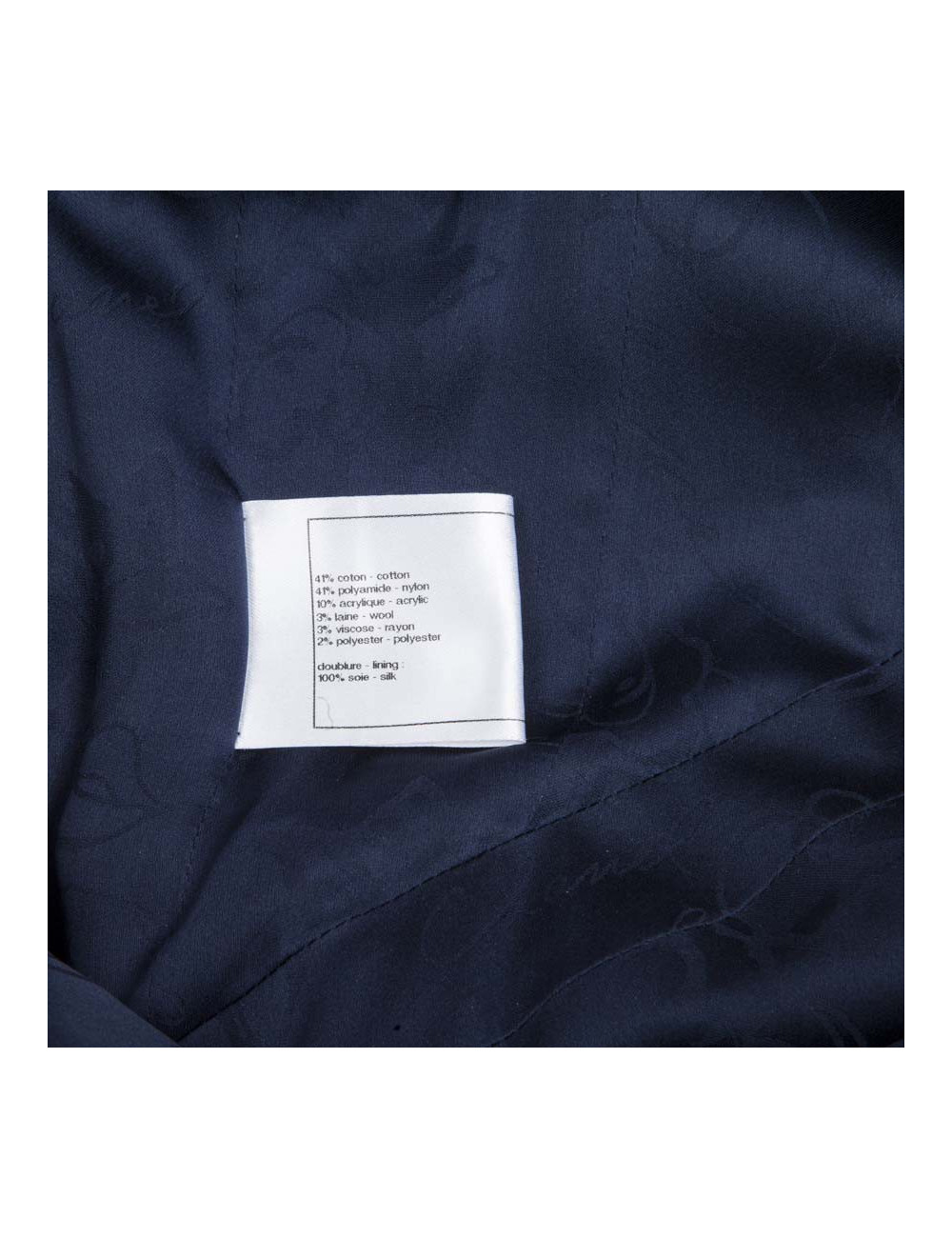 Robe CHANEL T 38 tweed multicolore