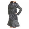 CHANEL dress in black tweed and leather size 38FR