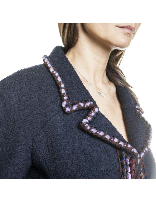 Manteau CHANEL T 38 bleu marine 