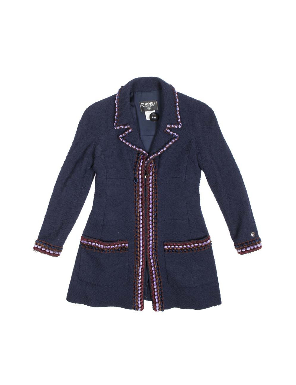 Manteau CHANEL T 38 bleu marine 