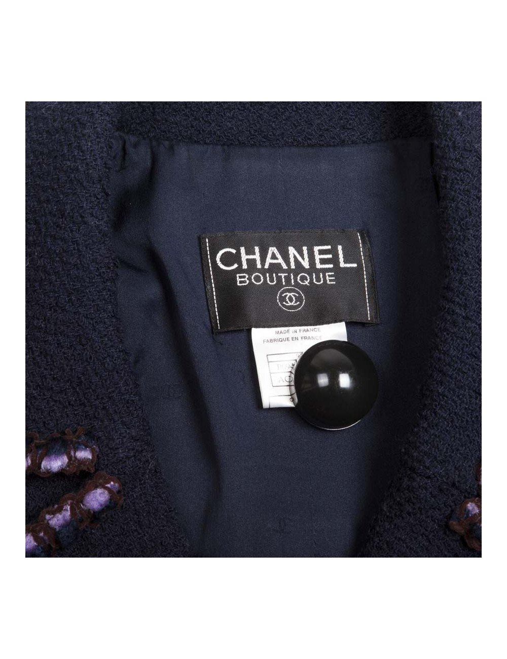Manteau CHANEL T 38 bleu marine 