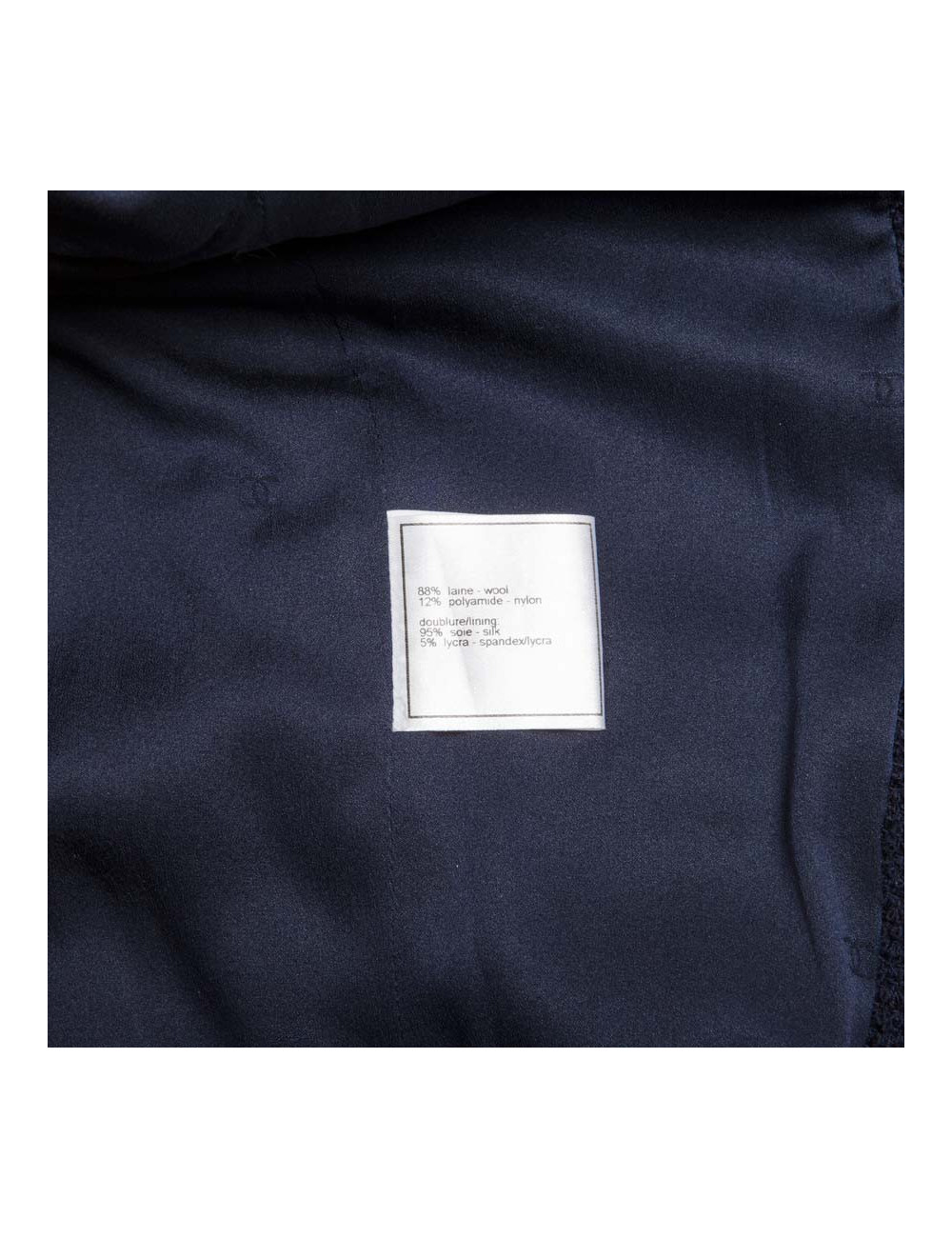 Manteau CHANEL T 38 bleu marine 