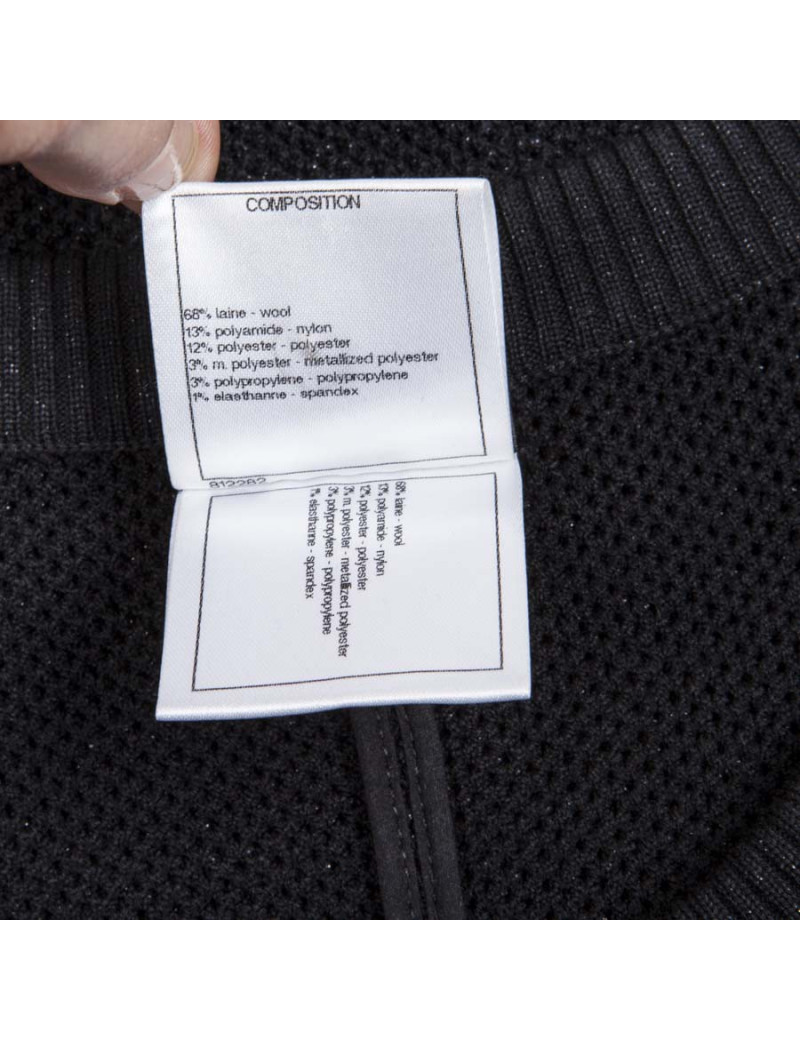 Robe CHANEL T40 laine noire